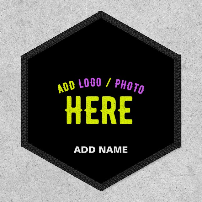 STYLISH MODERN CUSTOMIZABLE BLACK VERIFIED BRANDED PATCH (Front)