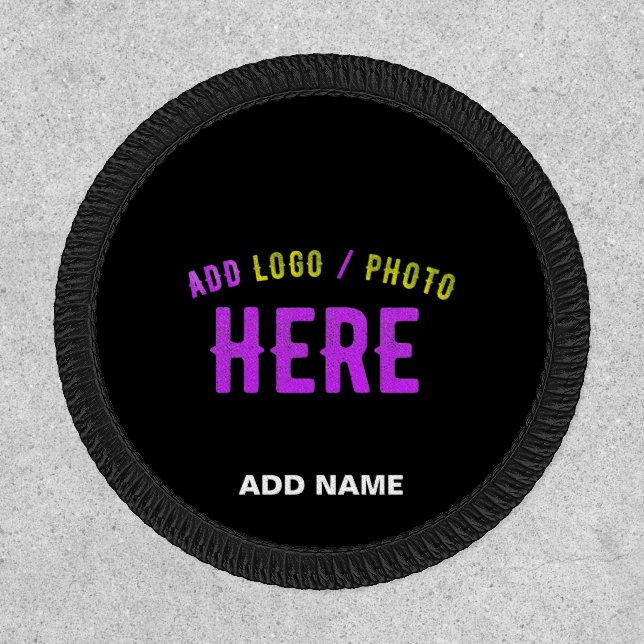 STYLISH MODERN CUSTOMIZABLE BLACK VERIFIED BRANDED PATCH (Front)