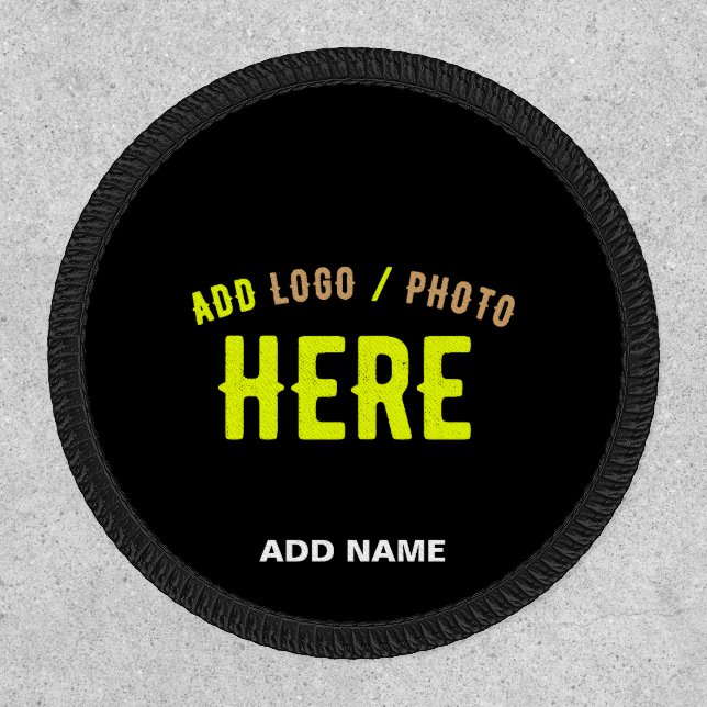 STYLISH MODERN CUSTOMIZABLE BLACK VERIFIED BRANDED PATCH (Front)