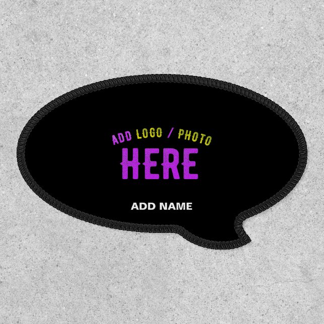 STYLISH MODERN CUSTOMIZABLE BLACK VERIFIED BRANDED PATCH (Front)