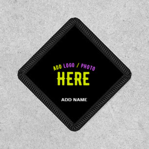 STYLISH MODERN CUSTOMIZABLE BLACK VERIFIED BRANDED PATCH