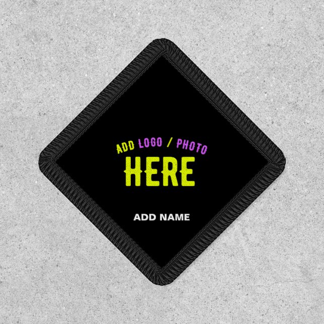 STYLISH MODERN CUSTOMIZABLE BLACK VERIFIED BRANDED PATCH (Front)