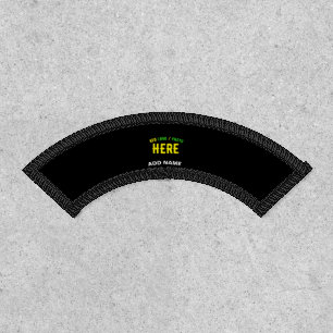 STYLISH MODERN CUSTOMIZABLE BLACK VERIFIED BRANDED PATCH