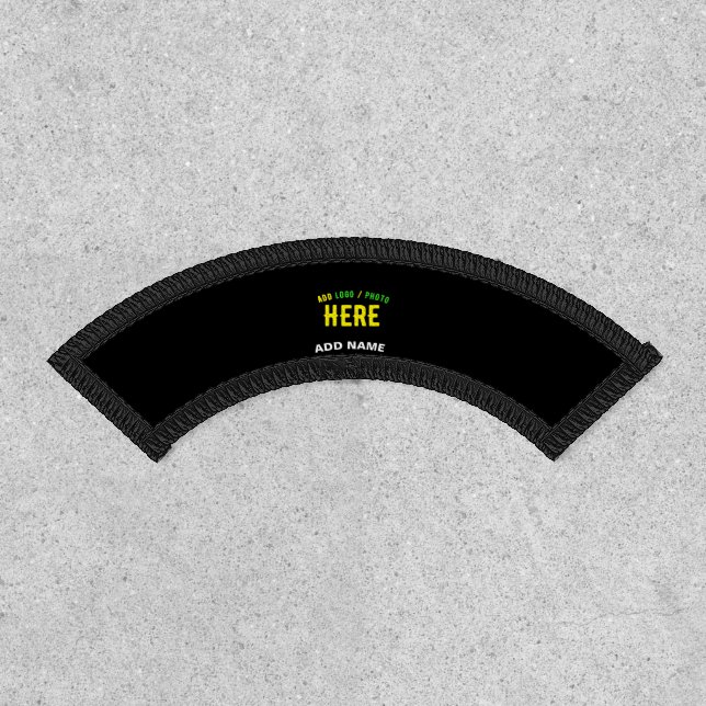 STYLISH MODERN CUSTOMIZABLE BLACK VERIFIED BRANDED PATCH (Front)
