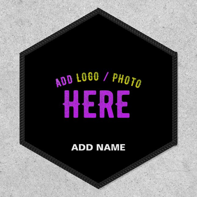 STYLISH MODERN CUSTOMIZABLE BLACK VERIFIED BRANDED PATCH (Front)