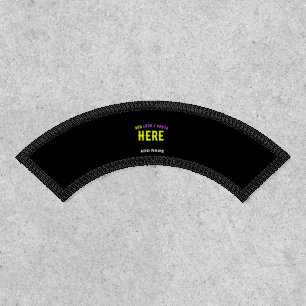 STYLISH MODERN CUSTOMIZABLE BLACK VERIFIED BRANDED PATCH