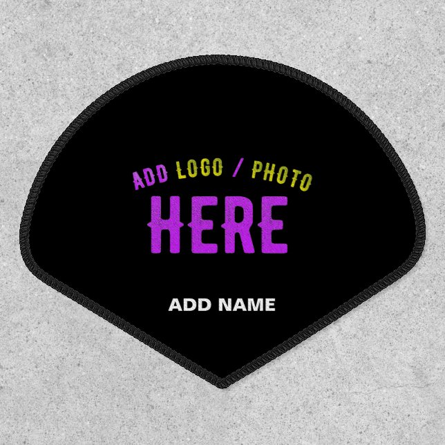 STYLISH MODERN CUSTOMIZABLE BLACK VERIFIED BRANDED PATCH (Front)
