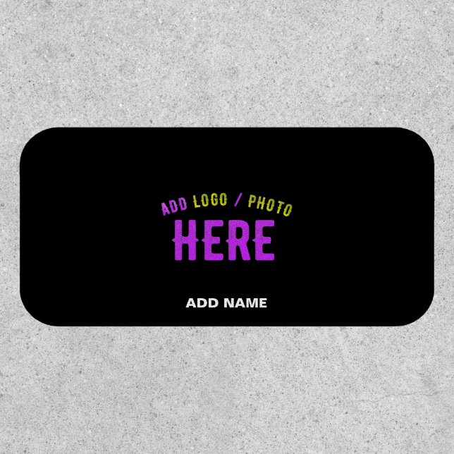 STYLISH MODERN CUSTOMIZABLE BLACK VERIFIED BRANDED PATCH (Front)