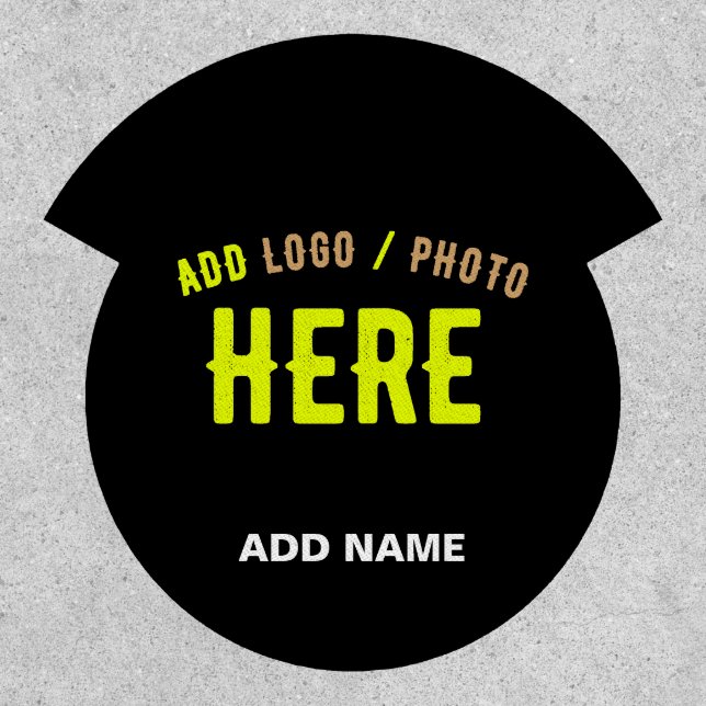 STYLISH MODERN CUSTOMIZABLE BLACK VERIFIED BRANDED PATCH (Front)