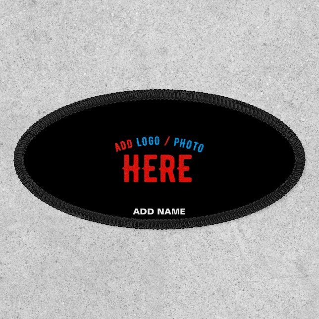 STYLISH MODERN CUSTOMIZABLE BLACK VERIFIED BRANDED PATCH (Front)