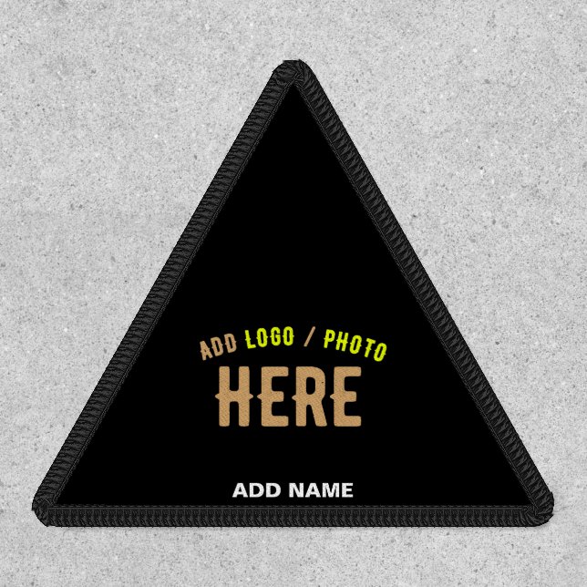 STYLISH MODERN CUSTOMIZABLE BLACK VERIFIED BRANDED PATCH (Front)