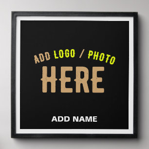 STYLISH MODERN CUSTOMIZABLE BLACK VERIFIED BRANDED PEEL AND STICK PHOTO TILE