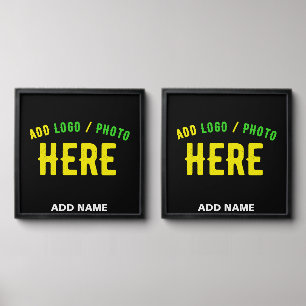 STYLISH MODERN CUSTOMIZABLE BLACK VERIFIED BRANDED PEEL AND STICK PHOTO TILE