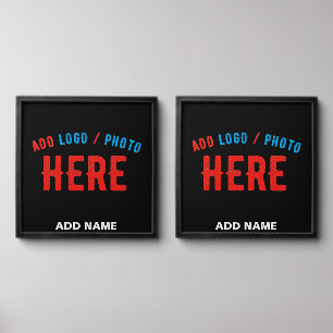 STYLISH MODERN CUSTOMIZABLE BLACK VERIFIED BRANDED PEEL AND STICK PHOTO TILE