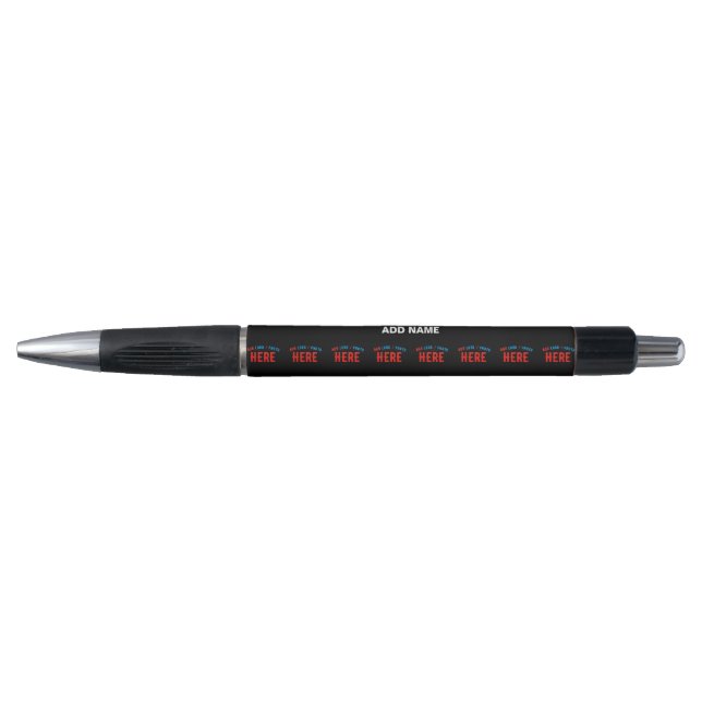 STYLISH MODERN CUSTOMIZABLE BLACK VERIFIED BRANDED PEN (Front)
