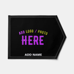 STYLISH MODERN CUSTOMIZABLE BLACK VERIFIED BRANDED PENNANT