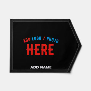 STYLISH MODERN CUSTOMIZABLE BLACK VERIFIED BRANDED PENNANT