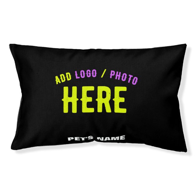STYLISH MODERN CUSTOMIZABLE BLACK VERIFIED BRANDED PET BED (Front)
