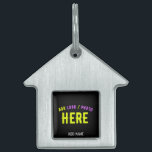 STYLISH MODERN CUSTOMIZABLE BLACK VERIFIED BRANDED PET ID TAG<br><div class="desc">THIS IS A DESIGN FITTING FOR EVERYONE.YOU CAN CHANGE, RESIZE OR ADD LOGO, PHOTO, TEXT AND COLOURS THE WAY YOU LIKE.THANK YOU.</div>