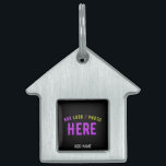 STYLISH MODERN CUSTOMIZABLE BLACK VERIFIED BRANDED PET ID TAG<br><div class="desc">THIS IS A DESIGN FITTING FOR EVERYONE.YOU CAN CHANGE, RESIZE OR ADD LOGO, PHOTO, TEXT AND COLOURS THE WAY YOU LIKE.THANK YOU.</div>