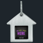 STYLISH MODERN CUSTOMIZABLE BLACK VERIFIED BRANDED PET ID TAG<br><div class="desc">THIS IS A DESIGN FITTING FOR EVERYONE.YOU CAN CHANGE, RESIZE OR ADD LOGO, PHOTO, TEXT AND COLOURS THE WAY YOU LIKE.THANK YOU.</div>