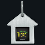 STYLISH MODERN CUSTOMIZABLE BLACK VERIFIED BRANDED PET ID TAG<br><div class="desc">THIS IS A DESIGN FITTING FOR EVERYONE.YOU CAN CHANGE, RESIZE OR ADD LOGO, PHOTO, TEXT AND COLOURS THE WAY YOU LIKE.THANK YOU.</div>