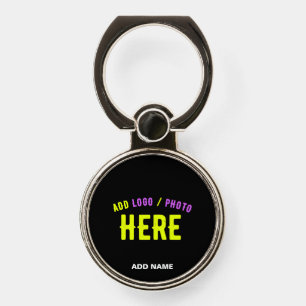 STYLISH MODERN CUSTOMIZABLE BLACK VERIFIED BRANDED PHONE RING STAND