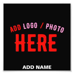 STYLISH MODERN CUSTOMIZABLE BLACK VERIFIED BRANDED PHOTO PRINT