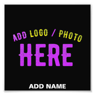STYLISH MODERN CUSTOMIZABLE BLACK VERIFIED BRANDED PHOTO PRINT