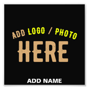 STYLISH MODERN CUSTOMIZABLE BLACK VERIFIED BRANDED PHOTO PRINT