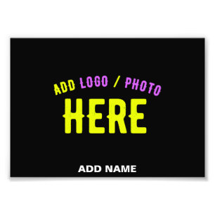 STYLISH MODERN CUSTOMIZABLE BLACK VERIFIED BRANDED PHOTO PRINT
