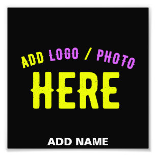 STYLISH MODERN CUSTOMIZABLE BLACK VERIFIED BRANDED PHOTO PRINT