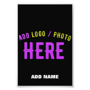 STYLISH MODERN CUSTOMIZABLE BLACK VERIFIED BRANDED PHOTO PRINT