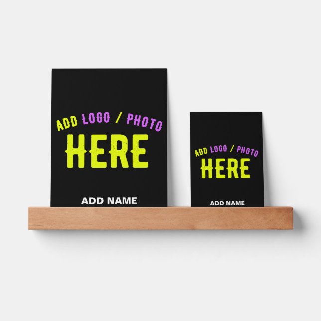 STYLISH MODERN CUSTOMIZABLE BLACK VERIFIED BRANDED PICTURE LEDGE (Front)