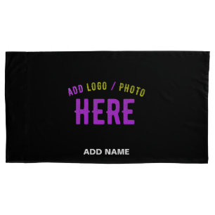 STYLISH MODERN CUSTOMIZABLE BLACK VERIFIED BRANDED PILLOW CASE