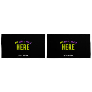 STYLISH MODERN CUSTOMIZABLE BLACK VERIFIED BRANDED PILLOW CASE