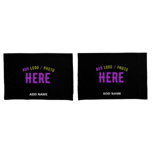 STYLISH MODERN CUSTOMIZABLE BLACK VERIFIED BRANDED PILLOW CASE
