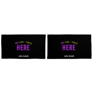 STYLISH MODERN CUSTOMIZABLE BLACK VERIFIED BRANDED PILLOW CASE