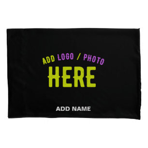 STYLISH MODERN CUSTOMIZABLE BLACK VERIFIED BRANDED PILLOW CASE