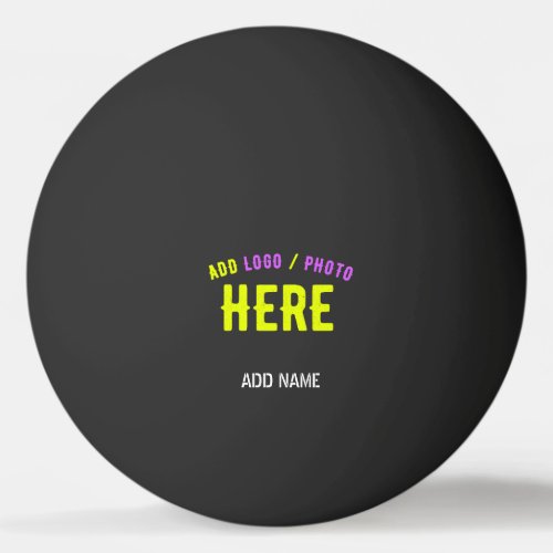 STYLISH MODERN CUSTOMIZABLE BLACK VERIFIED BRANDED PING PONG BALL