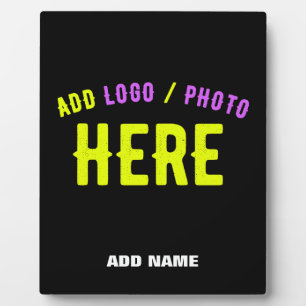 STYLISH MODERN CUSTOMIZABLE BLACK VERIFIED BRANDED PLAQUE