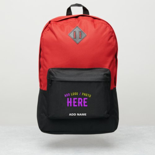 STYLISH MODERN CUSTOMIZABLE BLACK VERIFIED BRANDED PORT AUTHORITY BACKPACK