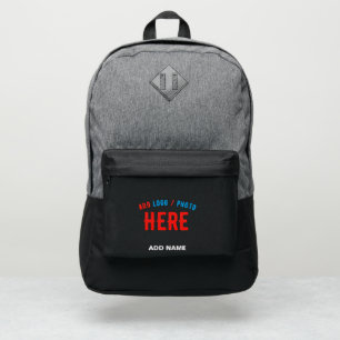 STYLISH MODERN CUSTOMIZABLE BLACK VERIFIED BRANDED PORT AUTHORITY® BACKPACK