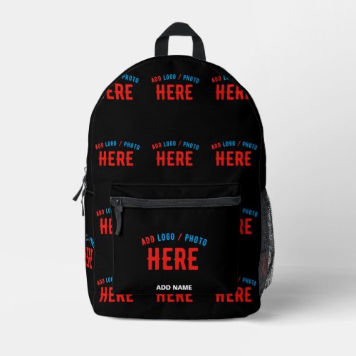 STYLISH MODERN CUSTOMIZABLE BLACK VERIFIED BRANDED PRINTED BACKPACK