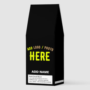STYLISH MODERN CUSTOMIZABLE BLACK VERIFIED BRANDED ROASTED COFFEE