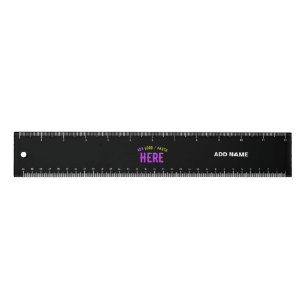 STYLISH MODERN CUSTOMIZABLE BLACK VERIFIED BRANDED RULER