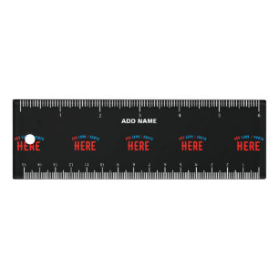 STYLISH MODERN CUSTOMIZABLE BLACK VERIFIED BRANDED RULER