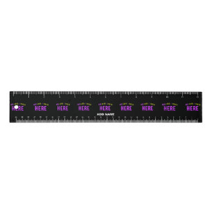 STYLISH MODERN CUSTOMIZABLE BLACK VERIFIED BRANDED RULER