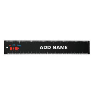 STYLISH MODERN CUSTOMIZABLE BLACK VERIFIED BRANDED RULER