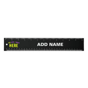 STYLISH MODERN CUSTOMIZABLE BLACK VERIFIED BRANDED RULER
